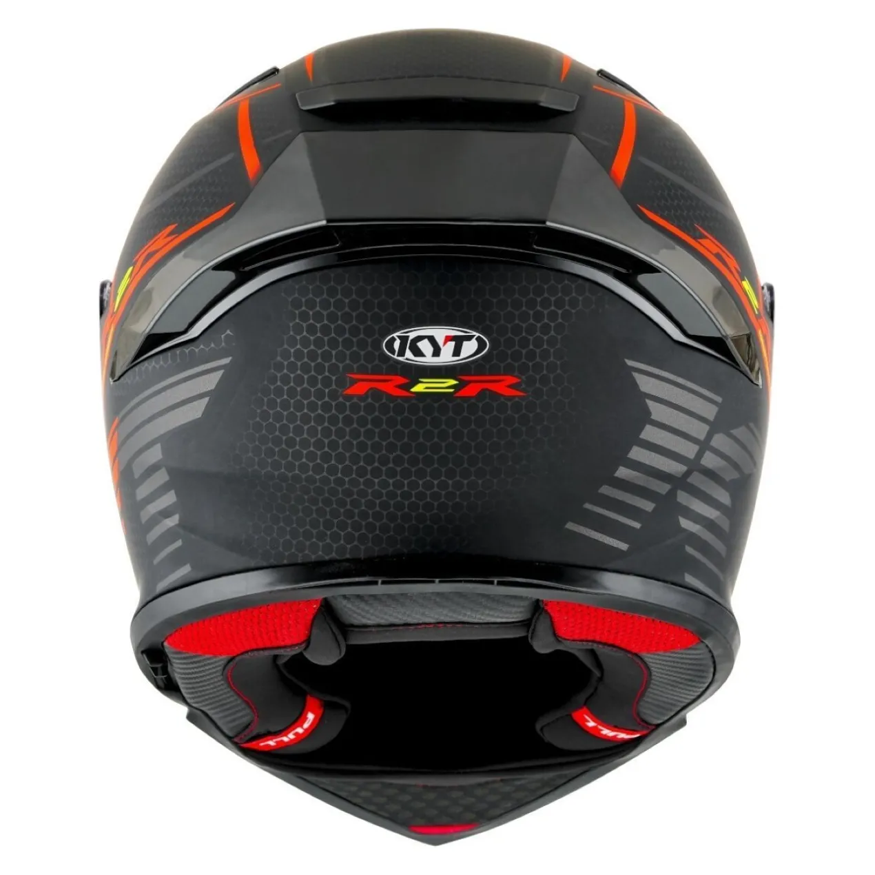 Casco Integrale Kyt R2r Concept Matt Black/red