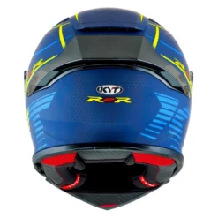 Casco Integrale Kyt R2r Concept Matt Blue/yellow