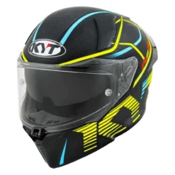 Casco Integrale Kyt R2r Concept Matt Black/yellow