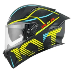 Casco Integrale Kyt R2r Concept Matt Black/yellow