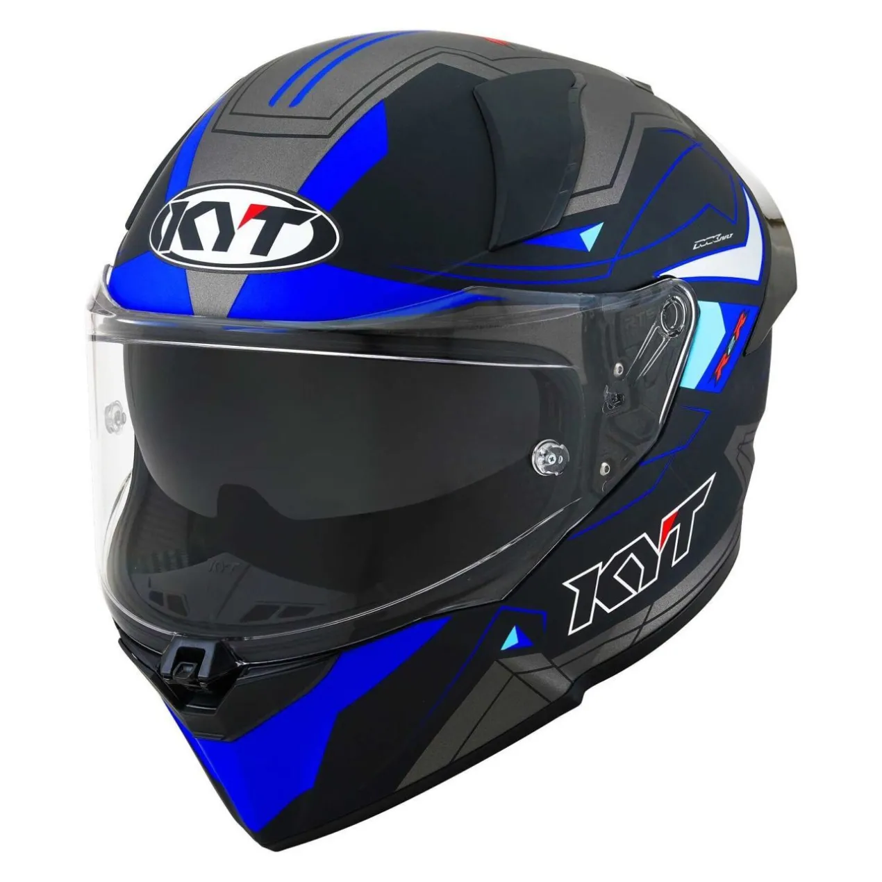Casco Integrale Kyt R2r Led Matt Black/blue