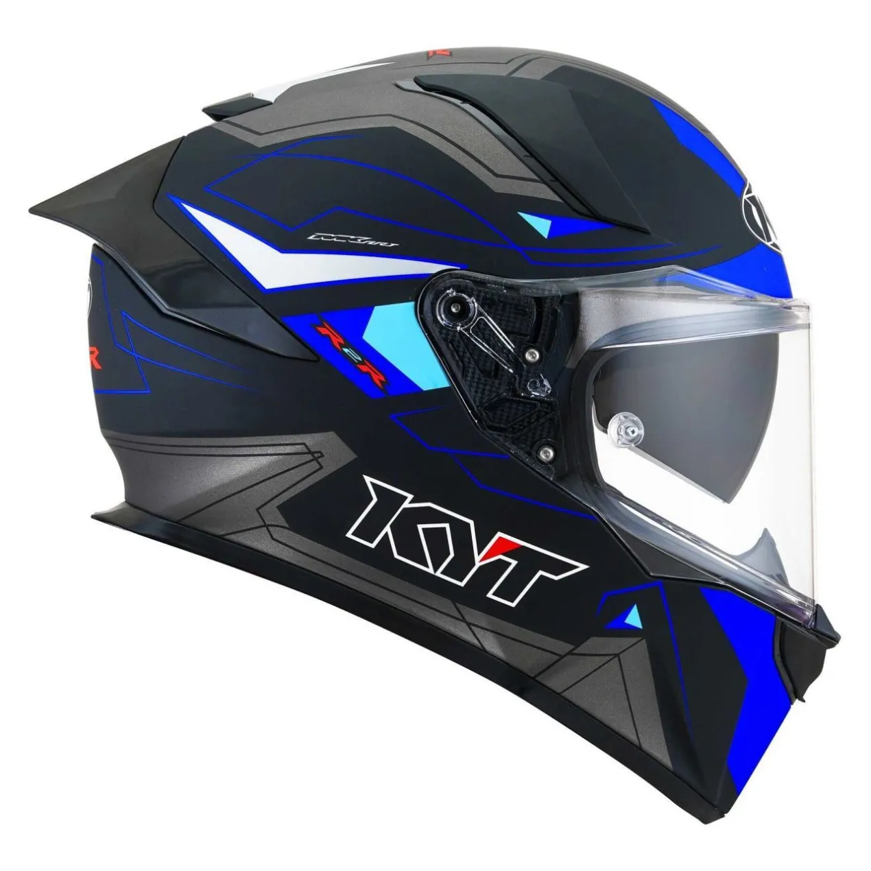 Casco Integrale Kyt R2r Led Matt Black/blue