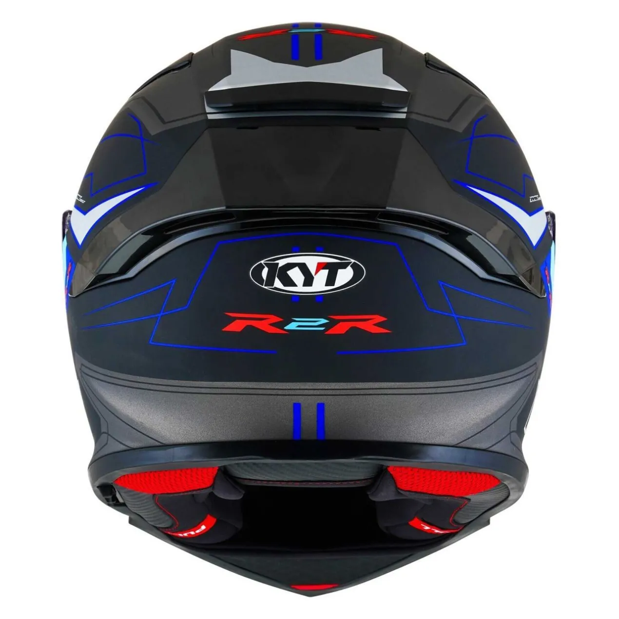 Casco Integrale Kyt R2r Led Matt Black/blue