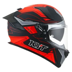 Casco Integrale Kyt R2r Led Matt Black/red