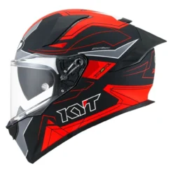 Casco Integrale Kyt R2r Led Matt Black/red