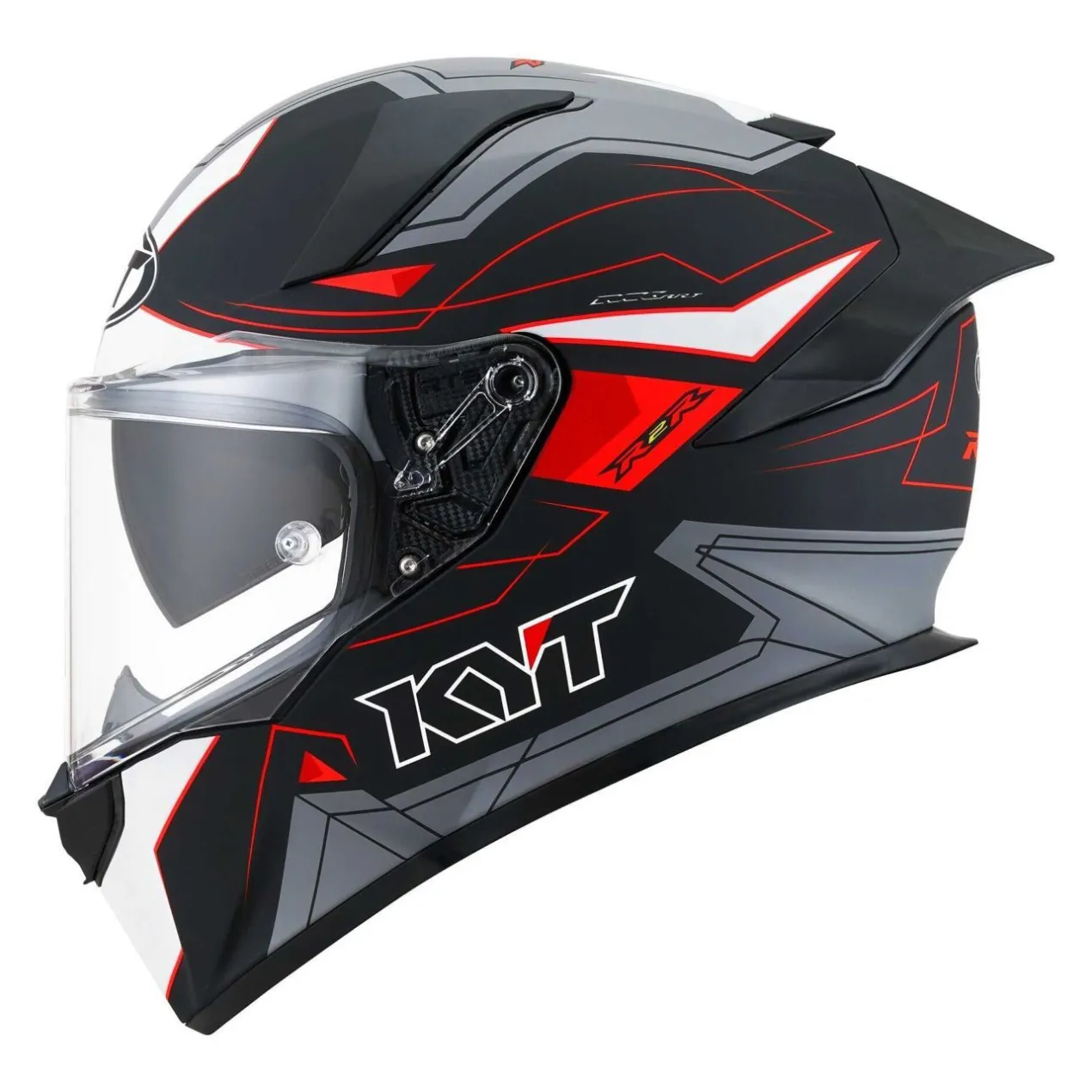 Casco Integrale Kyt R2r Led Matt Black/grey