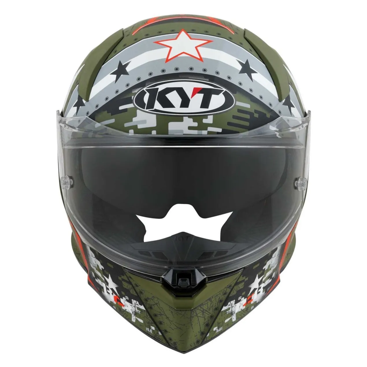 Casco Integrale Kyt R2r Max Assault Matt Army Green