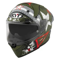 Casco Integrale Kyt R2r Max Assault Matt Army Green
