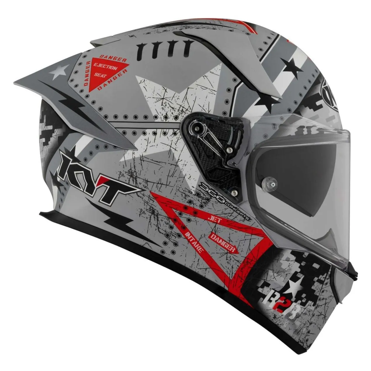Casco Integrale Kyt R2r Max Assault Matt Grey