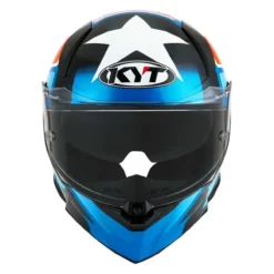 Casco Integrale Kyt R2r Straight Light Blue/red