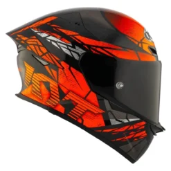 Casco Integrale Kyt Tt-revo Combustion Orange