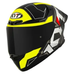 Casco Integrale Kyt Tt-revo Electron Matt Black/ylw