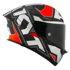 Casco Integrale Kyt Tt-revo Electron Matt Grey/red
