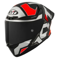 Casco Integrale Kyt Tt-revo Electron Matt Grey/red