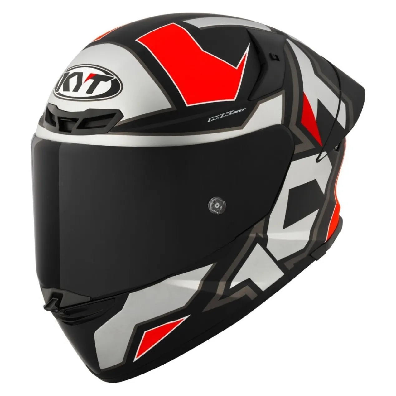 Casco Integrale Kyt Tt-revo Electron Matt Grey/red