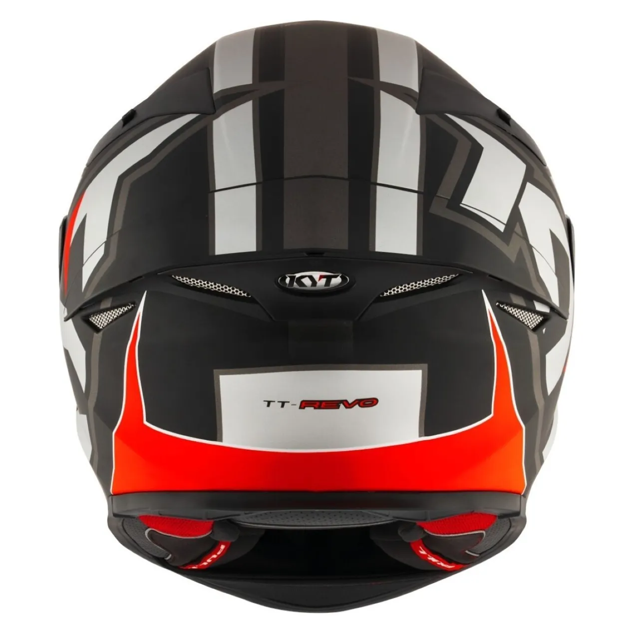 Casco Integrale Kyt Tt-revo Electron Matt Grey/red