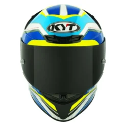 Casco Integrale Kyt Tt-revo Grand Prix White/light Blue