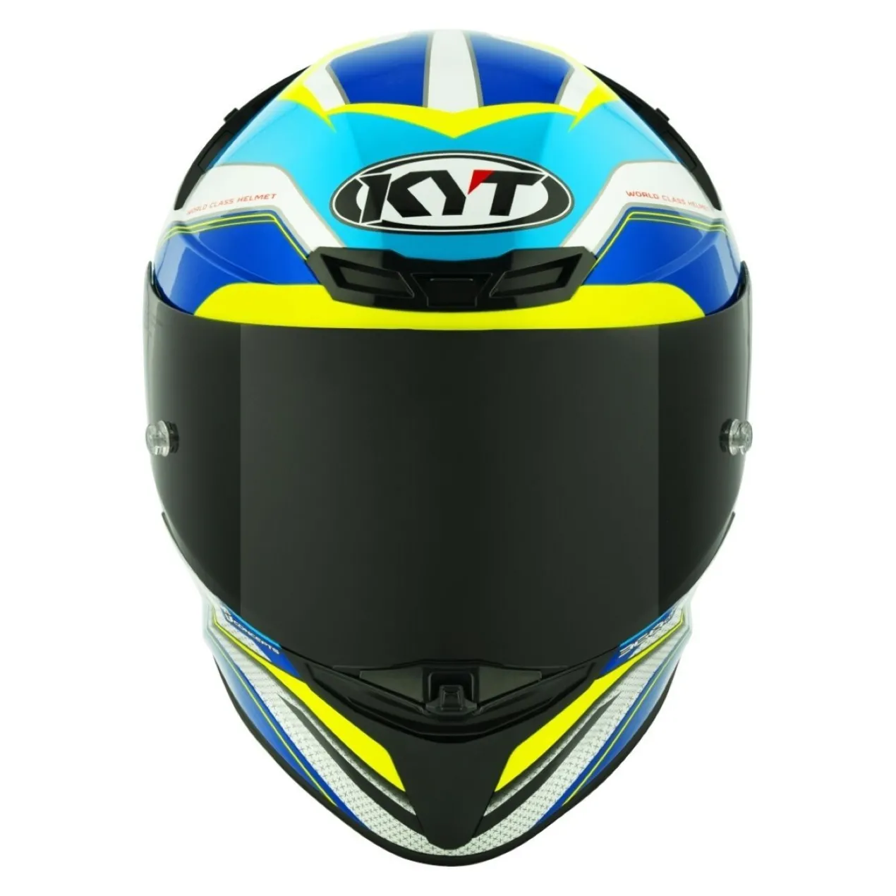 Casco Integrale Kyt Tt-revo Grand Prix White/light Blue
