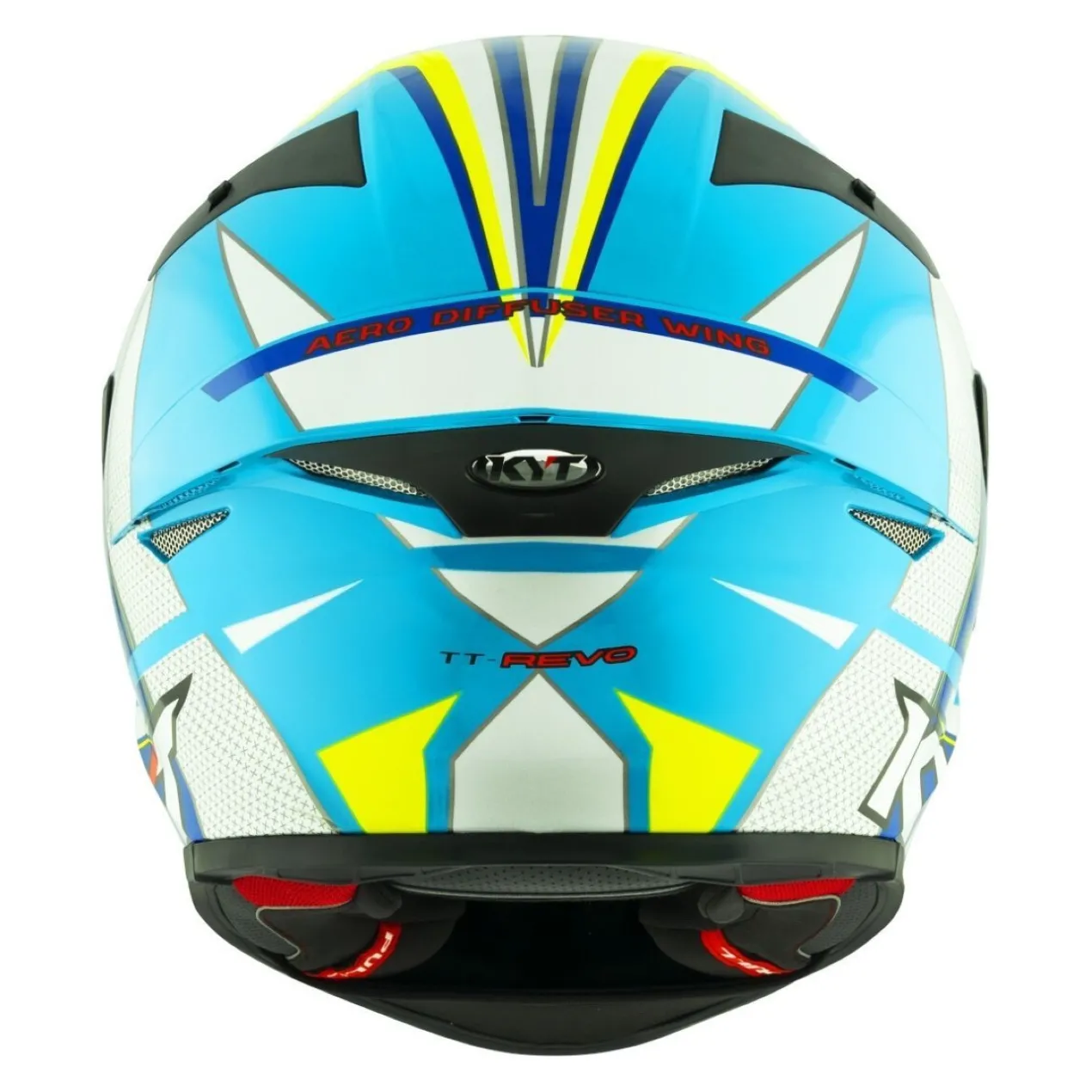 Casco Integrale Kyt Tt-revo Grand Prix White/light Blue