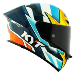 Casco Integrale Kyt Tt-revo Replica Tati Blue/yellow