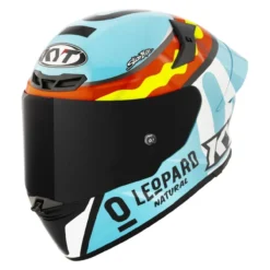Casco Integrale Kyt Tt-revo Replica Leopard Spainard Light Blue