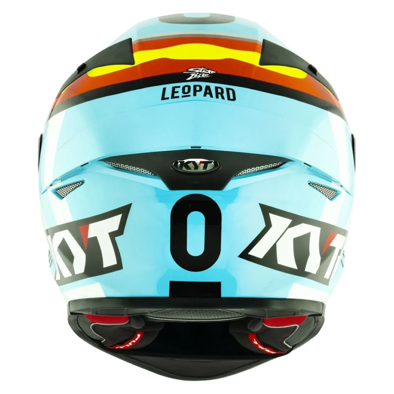 Casco Integrale Kyt Tt-revo Replica Leopard Spainard Light Blue