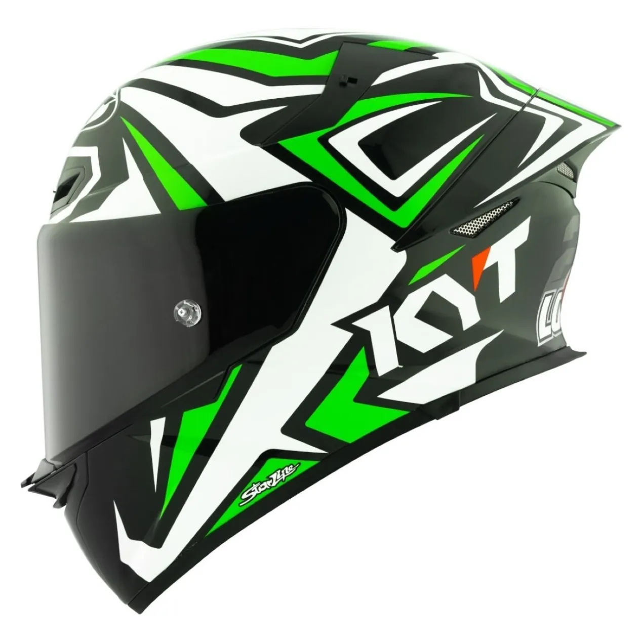 Casco Integrale Kyt Tt-revo Replica Alex Lowes White/green Fluo