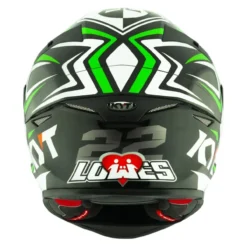 Casco Integrale Kyt Tt-revo Replica Alex Lowes White/green Fluo