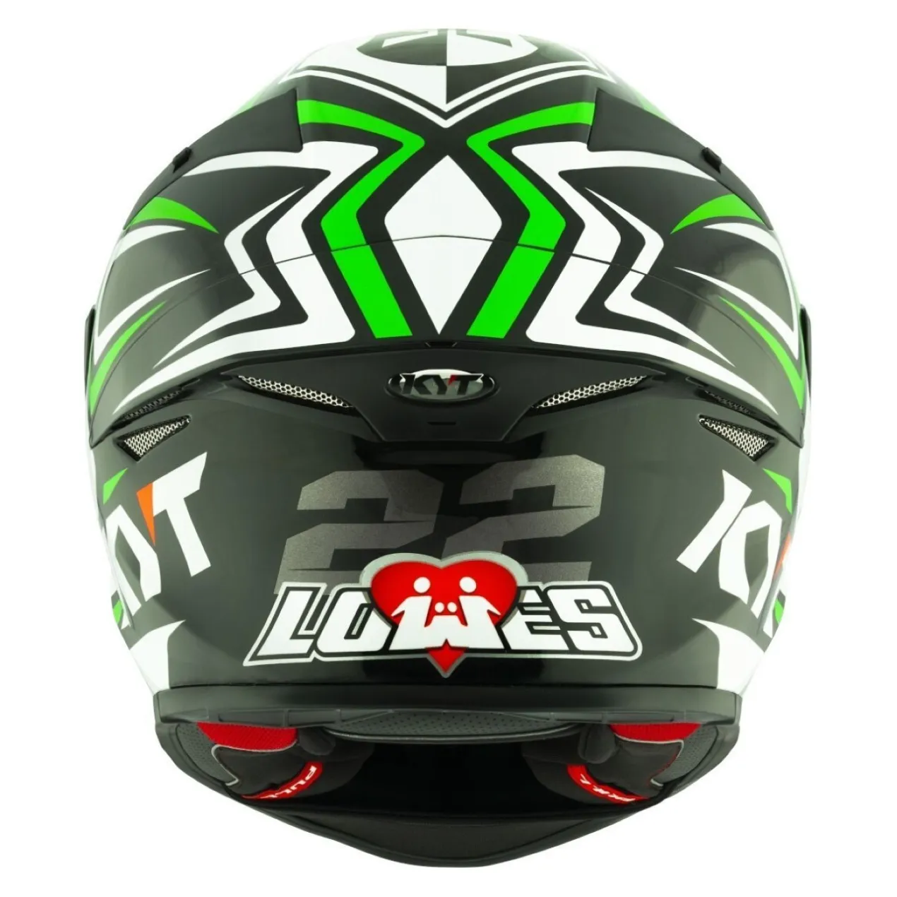 Casco Integrale Kyt Tt-revo Replica Alex Lowes White/green Fluo