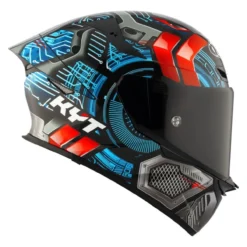 Casco Integrale Kyt Tt-revo Synchrotron Blue/red