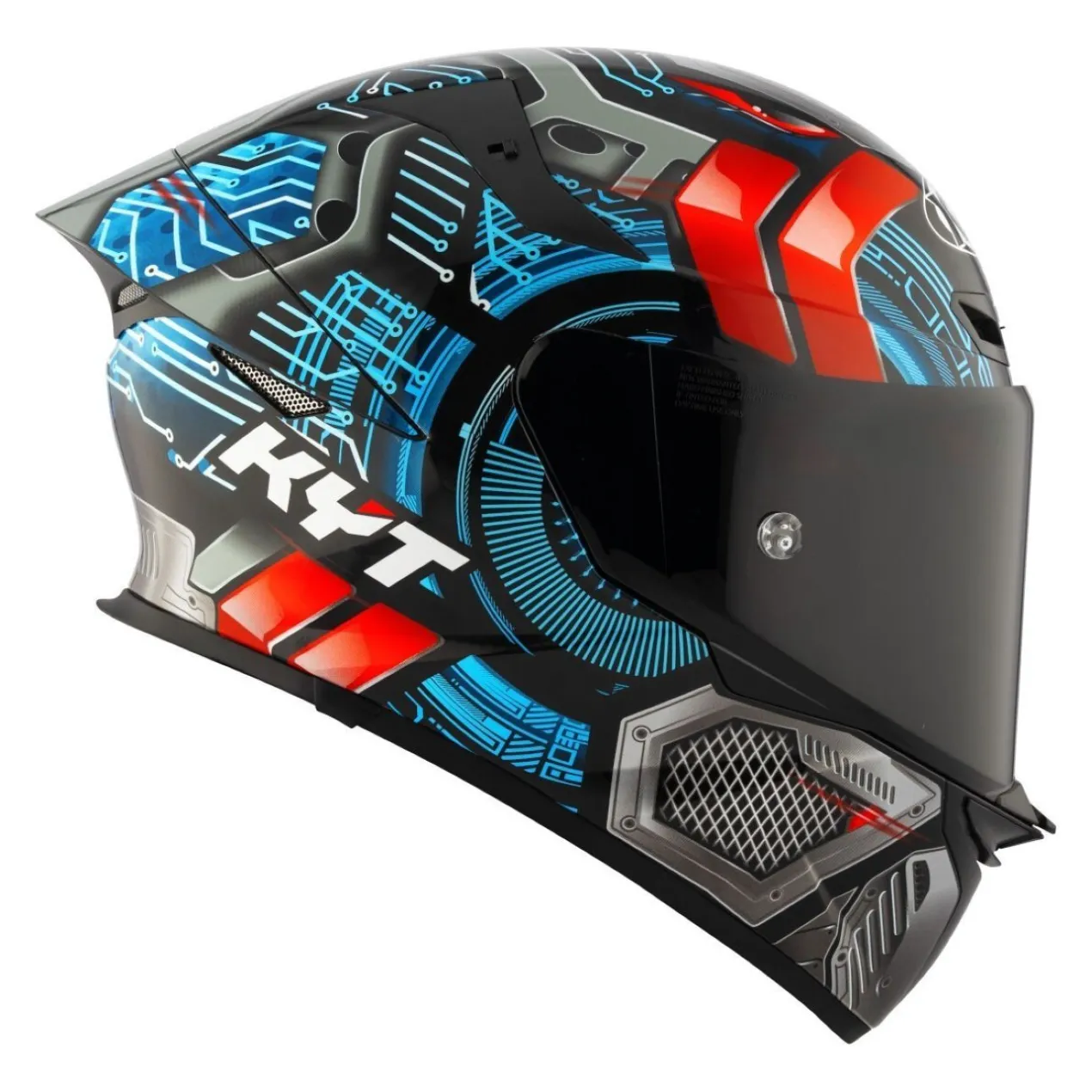 Casco Integrale Kyt Tt-revo Synchrotron Blue/red