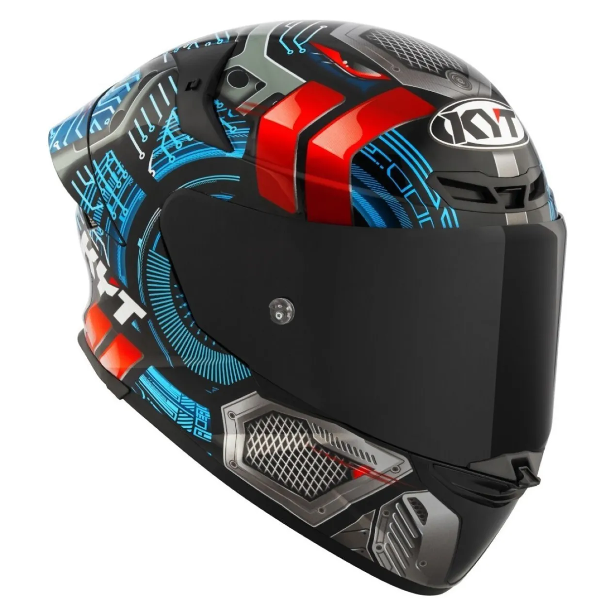 Casco Integrale Kyt Tt-revo Synchrotron Blue/red