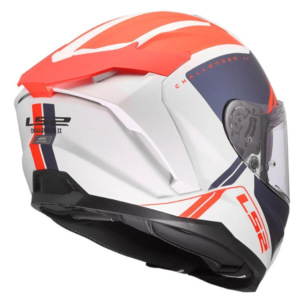 Casco Integrale Ls2 Ff817 Challenger II Titan White Blue Red