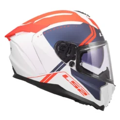 Casco Integrale Ls2 Ff817 Challenger II Titan White Blue Red