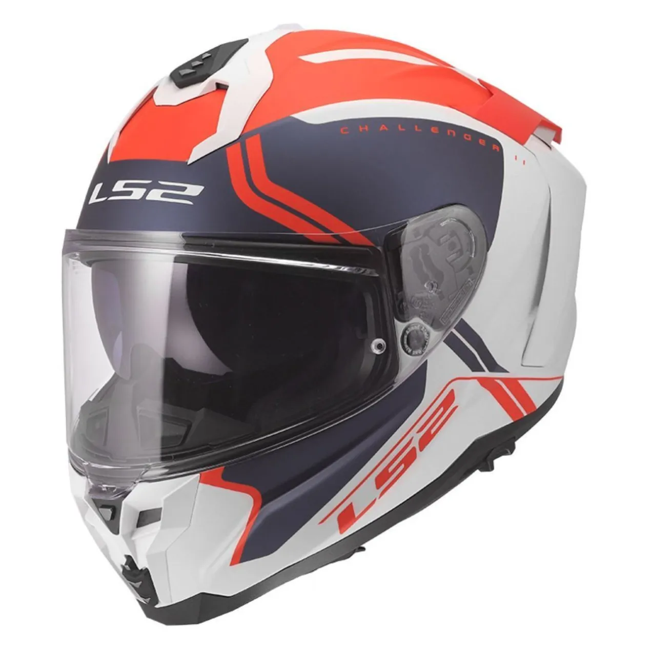 Casco Integrale Ls2 Ff817 Challenger II Titan White Blue Red