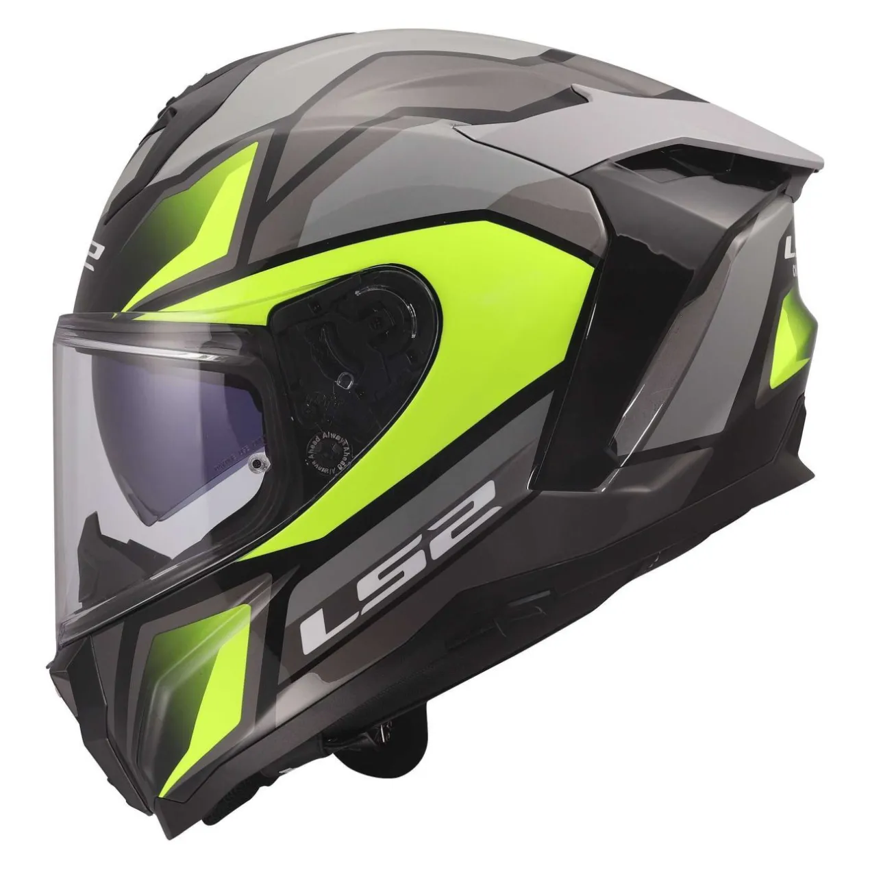 Casco Integrale Ls2 Ff817 Challenger II Viper Grey H-v Yellow