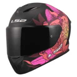 Casco Integrale Ls2 Ff820 Rapid III Poppies II Black Pink