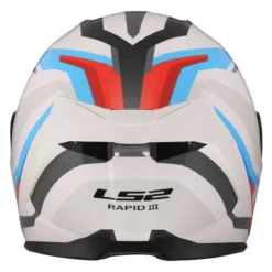 Casco Integrale Ls2 Ff820 Rapid III Hyper White Blue Red