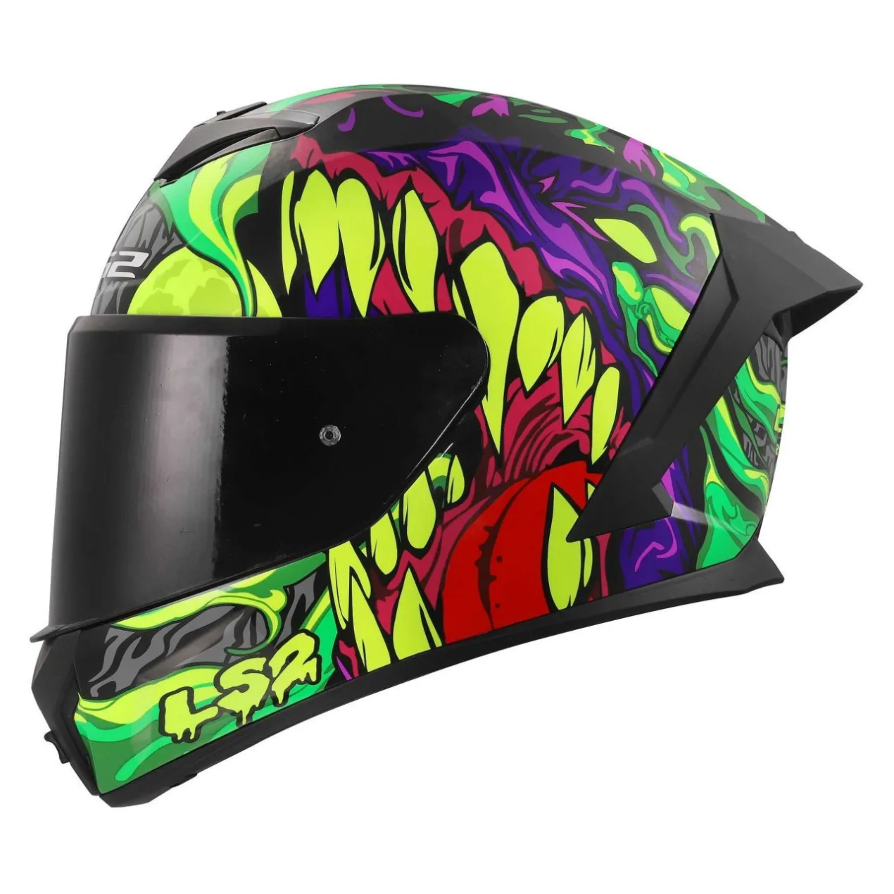 Casco Integrale Ls2 Ff820 Rapid III Lycant Purple Green