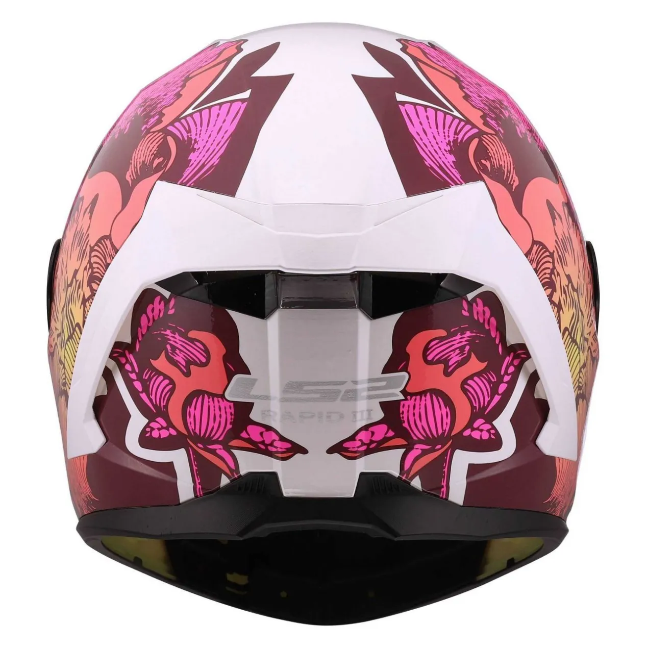 Casco Integrale Ls2 Ff820 Rapid III Poppies II White Pink