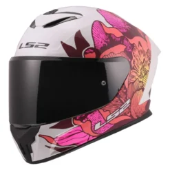 Casco Integrale Ls2 Ff820 Rapid III Poppies II White Pink
