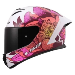 Casco Integrale Ls2 Ff820 Rapid III Poppies II White Pink