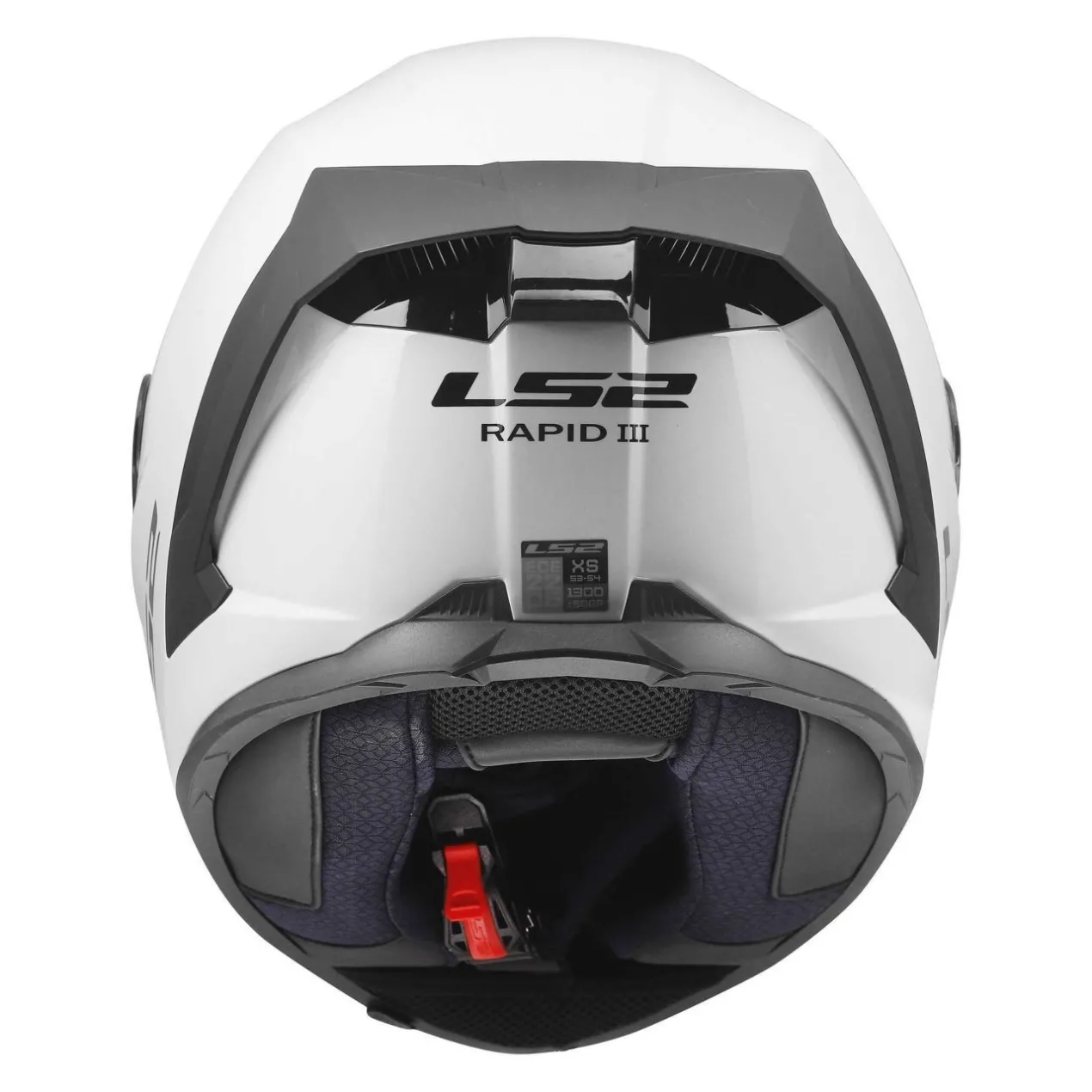 Casco Integrale Ls2 Ff820 Rapid III Solid Gloss White