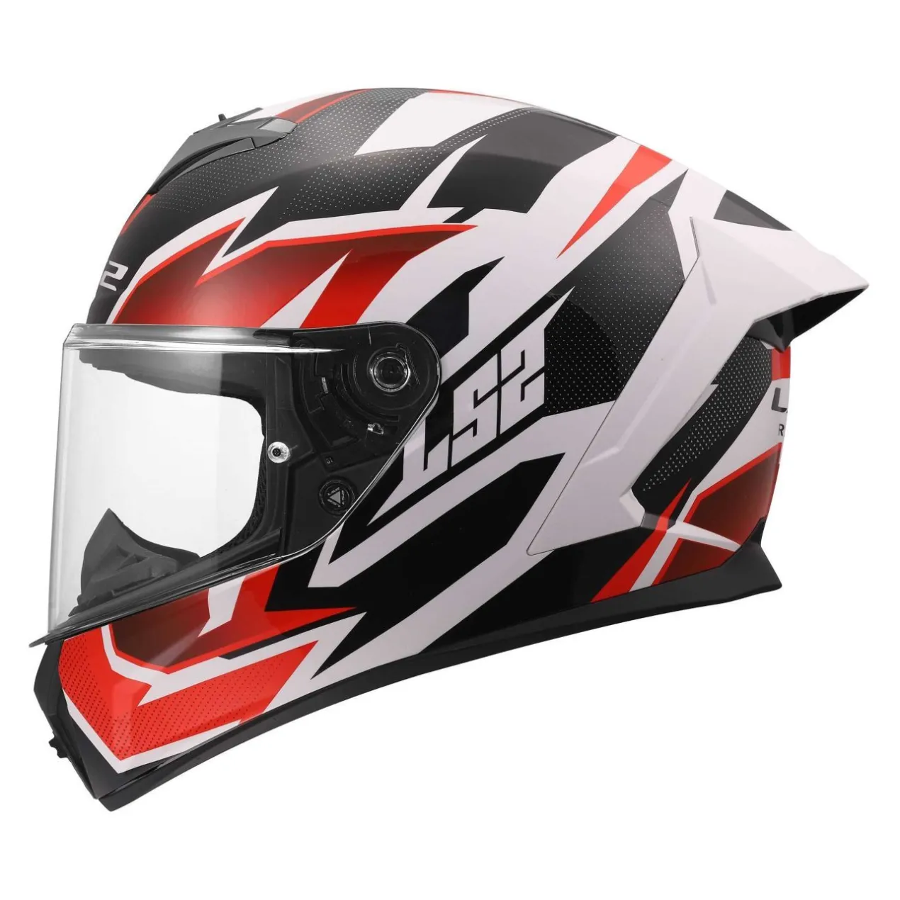 Casco Integrale Ls2 Ff820 Rapid III Xtrem White Black Red