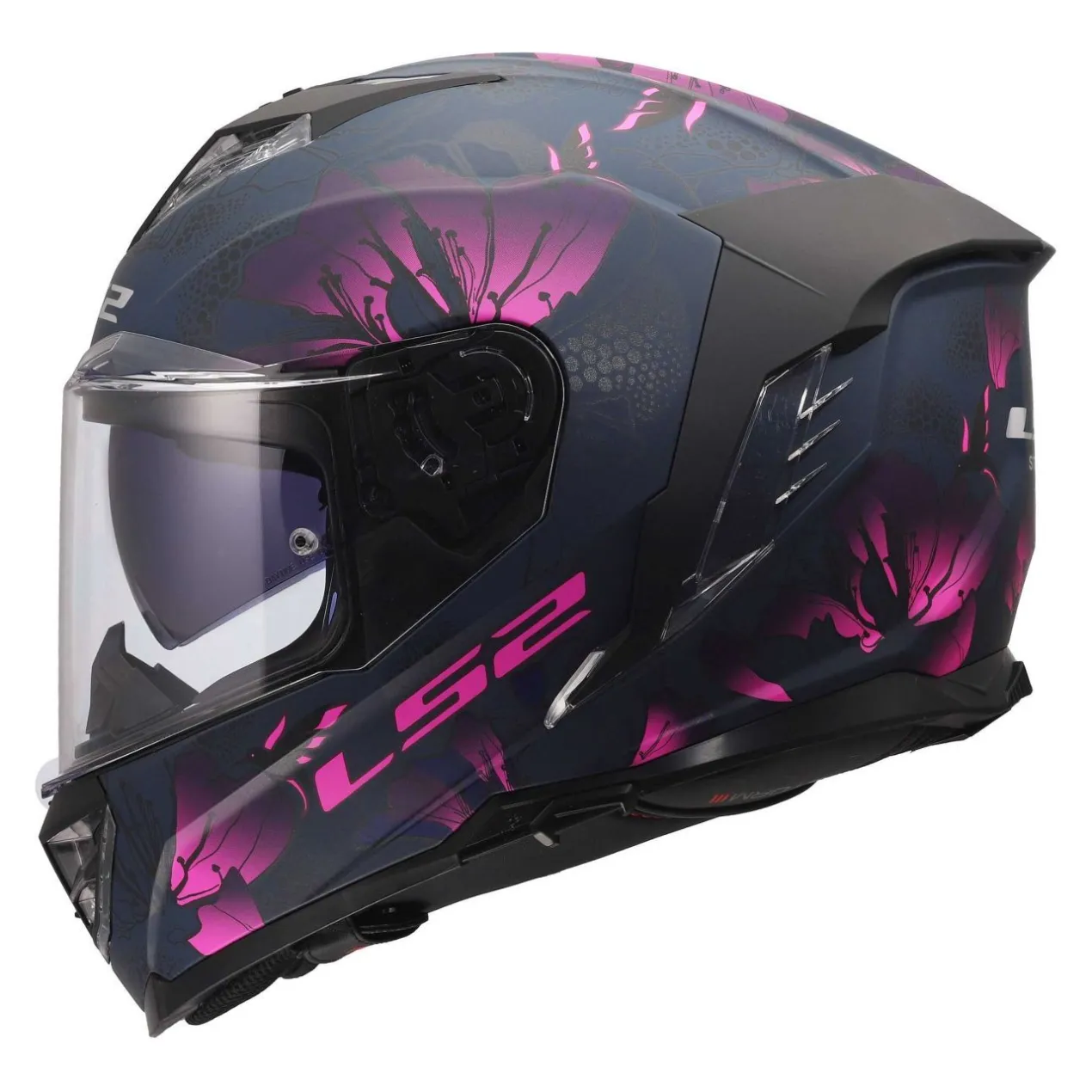 Casco Integrale Ls2 Ff818 Storm III Burst Black Pink