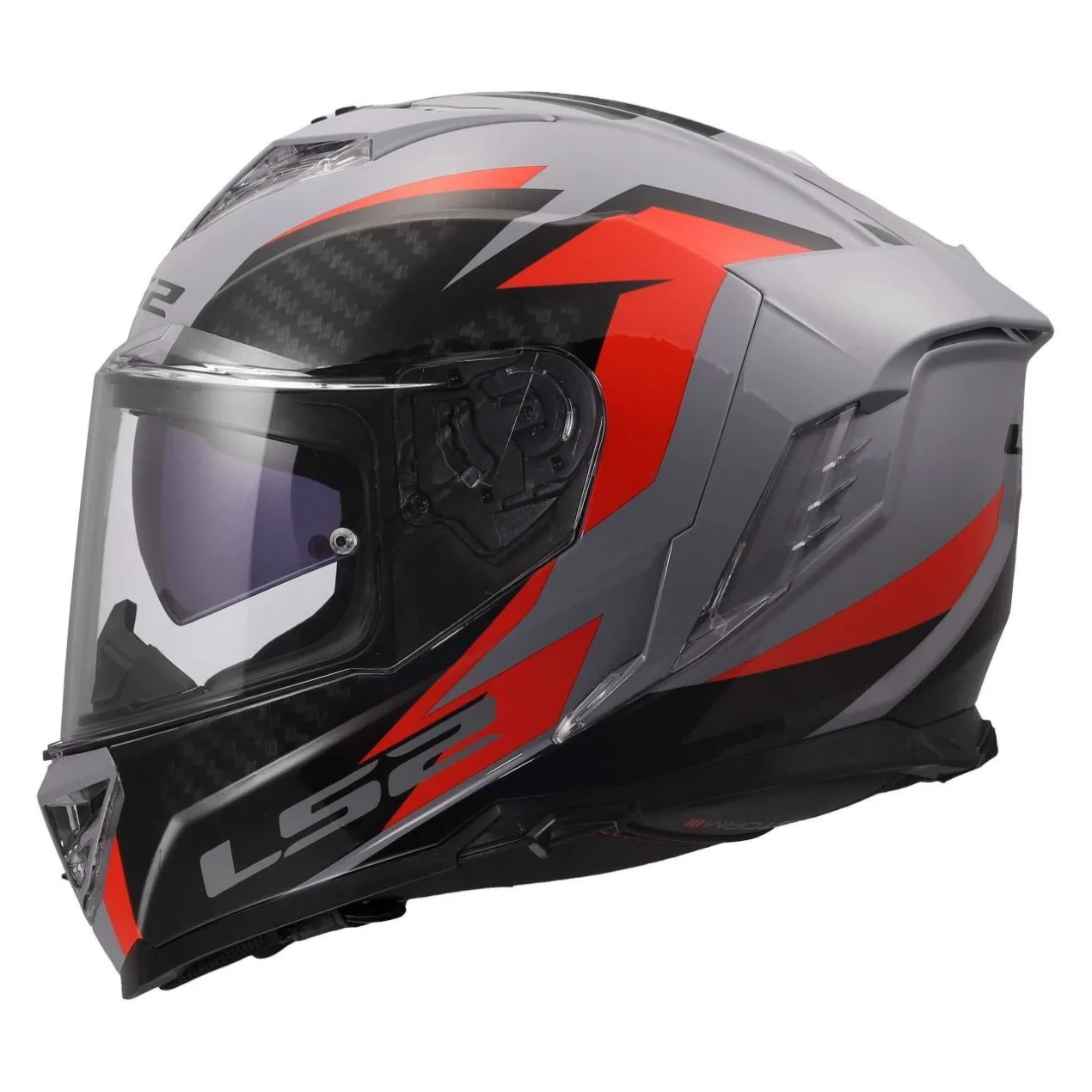 Casco Integrale Ls2 Ff818 Storm III Dynamo Grey Red
