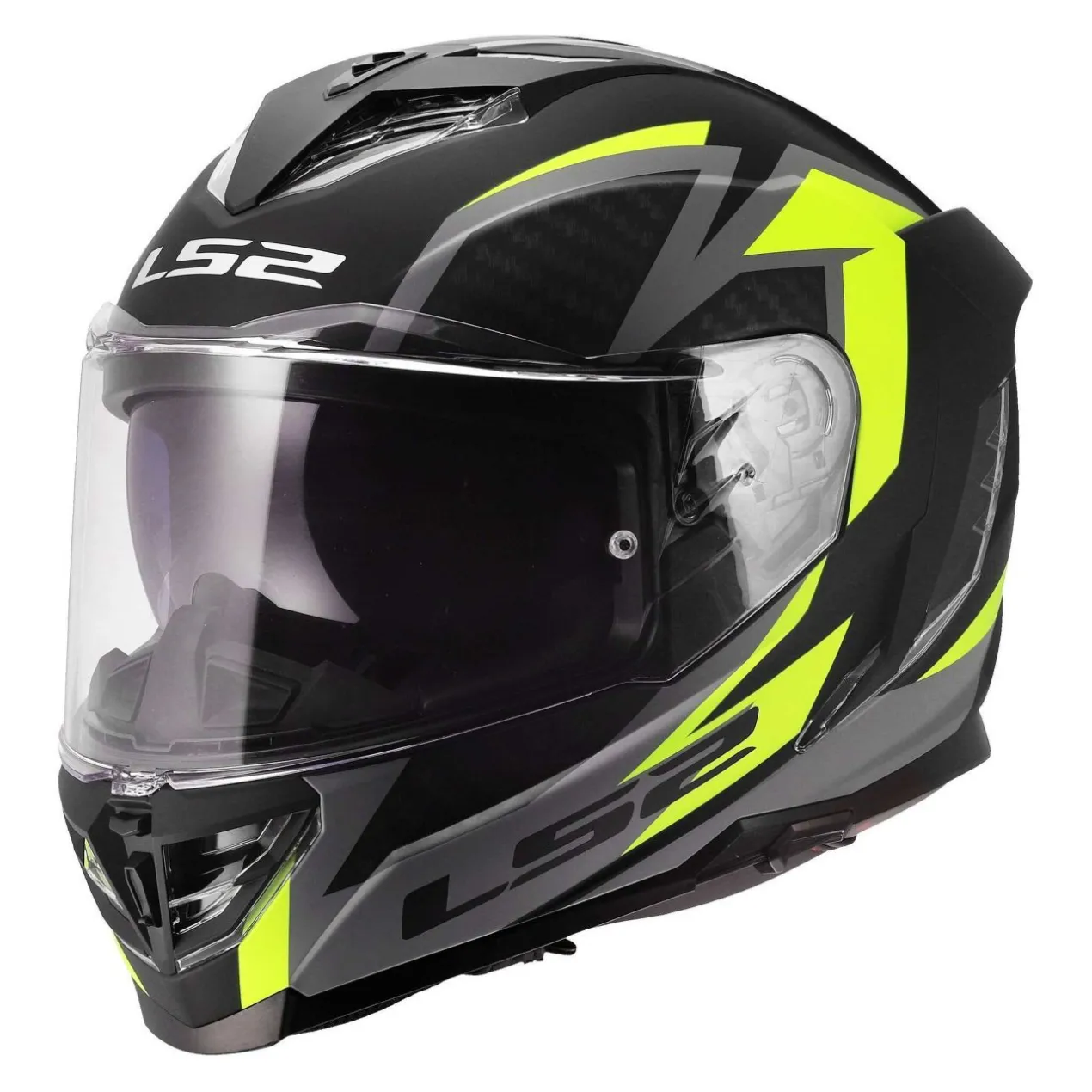 Casco Integrale Ls2 Ff818 Storm III Dynamo Black H-v Yellow