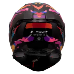Casco Integrale Ls2 Ff818 Storm III Kaos Black Purple Blue