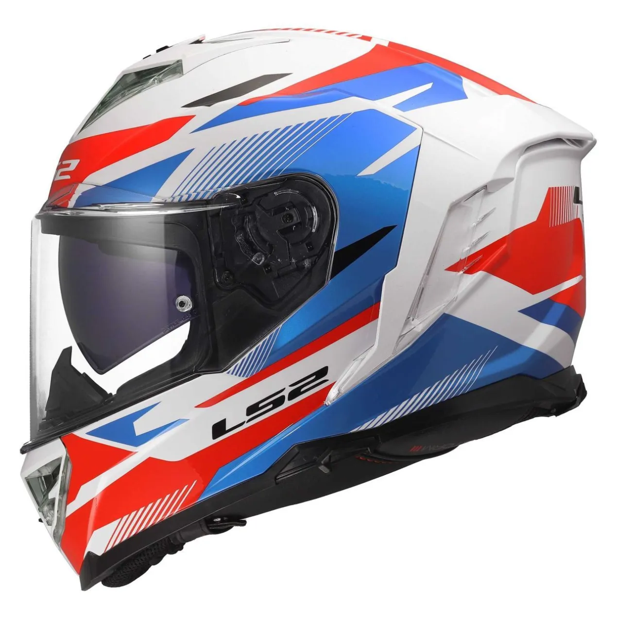 Casco Integrale Ls2 Ff818 Storm III Komai White Blue Red