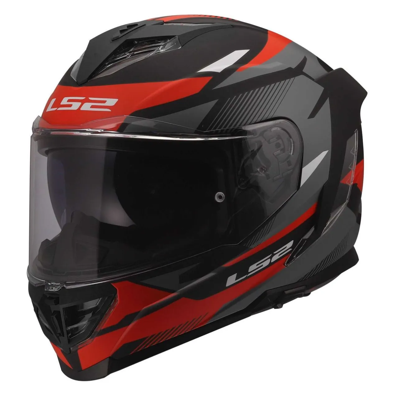 Casco Integrale Ls2 Ff818 Storm III Komai Black Red